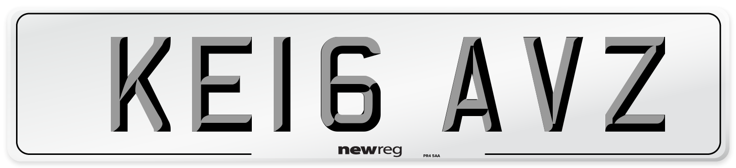 KE16 AVZ Number Plate from New Reg